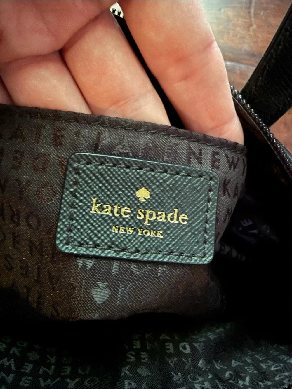 kate spade Black Glitter-Bottom Convertible Shoulder Bag